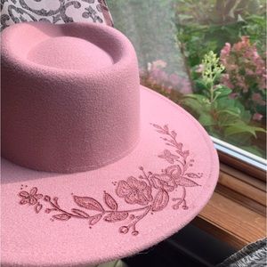 Custom burned felt hats!